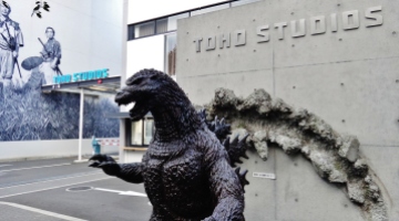 Toho Studios Godzilla statue