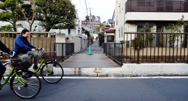 Marukogawa private bridges Setagaya bikes